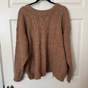 Old Navy Cable Knit Sweater - Tan